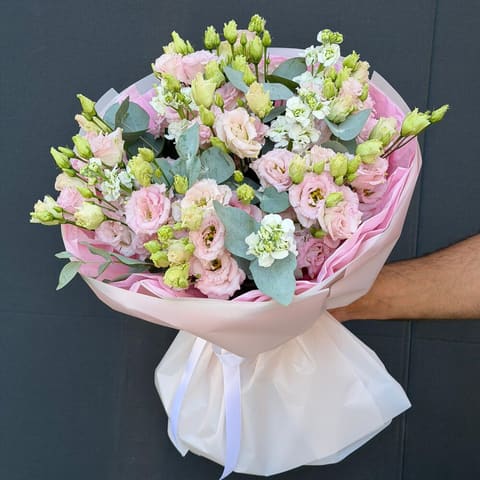 Eustoma end matthiola — Gloxinie